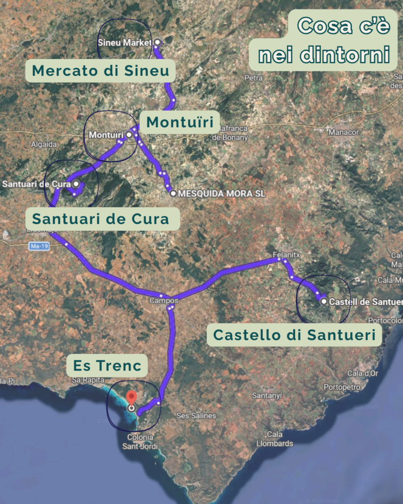 Paesaggio viticolo intorno a Mesquida Mora a Maiorca