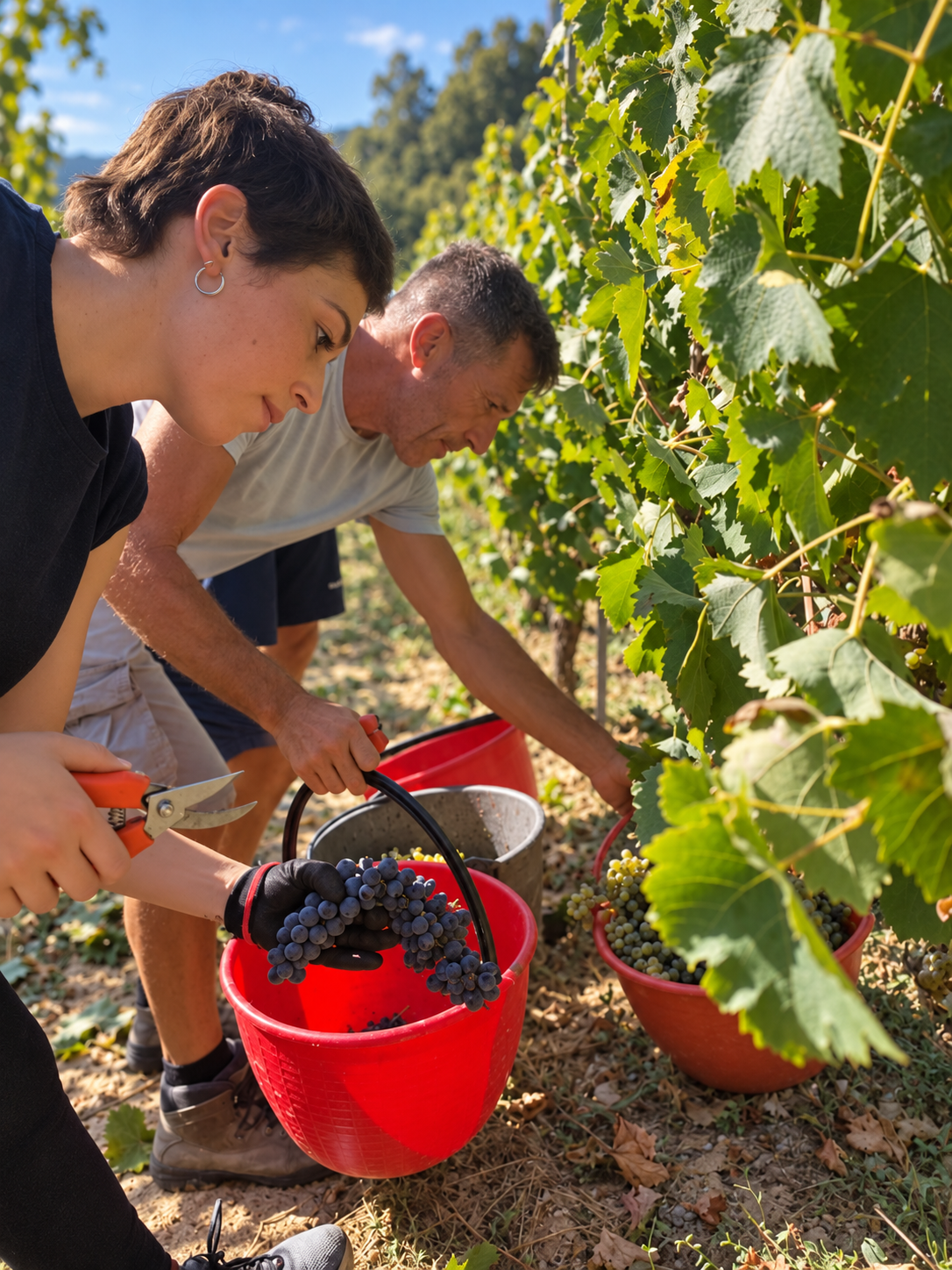 La vendemmia tra i filari di Casalsole
